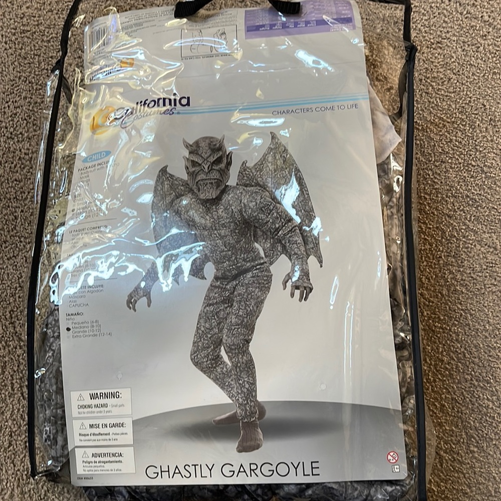 California costumes ghastly gargoyle boys costume 8-10